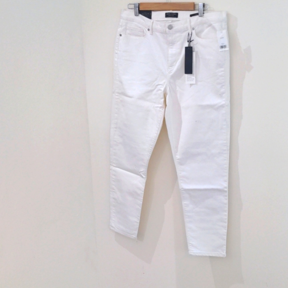 NWT Banana Republic white jeans.